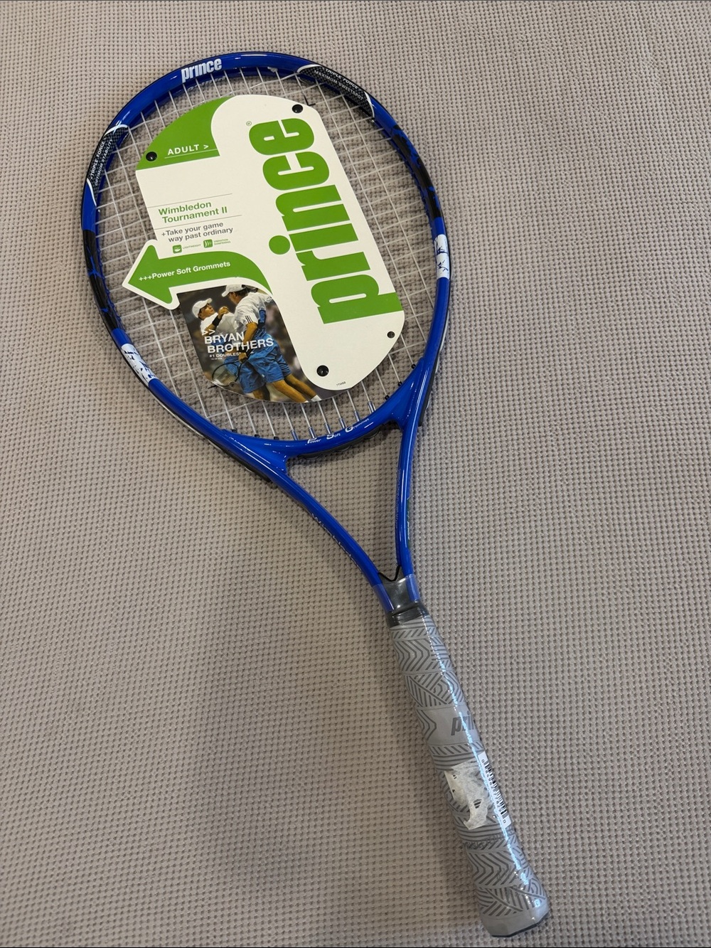Prince Blue Tennis Racket with Gray Grip